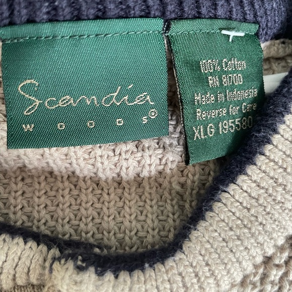 Men's Classic Cream Crewneck Sweater - Picture 5 of 5